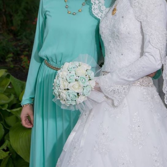 Modanisa Mint Green Long Dress - Picture 11 of 11